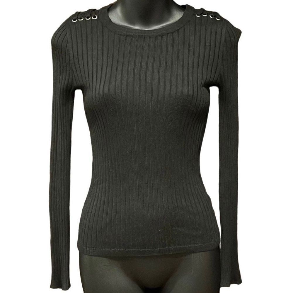 Y2K Pink Republic Black Ribber Sweater Junior’s XS